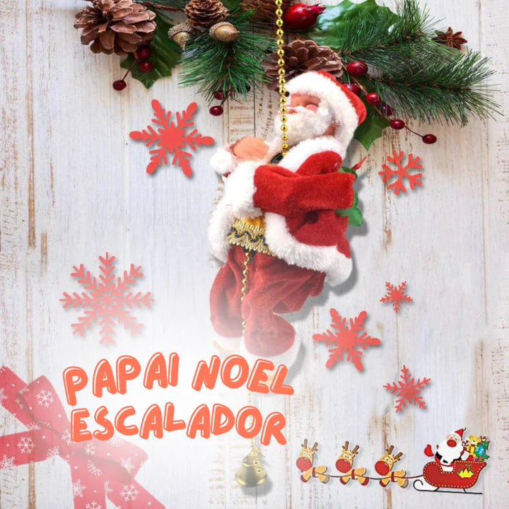 Papai Noel Escalador – Brinquedo Musical de Natal