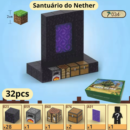 Blocos Magnéticos Mignecraft - My World Brincamigos®