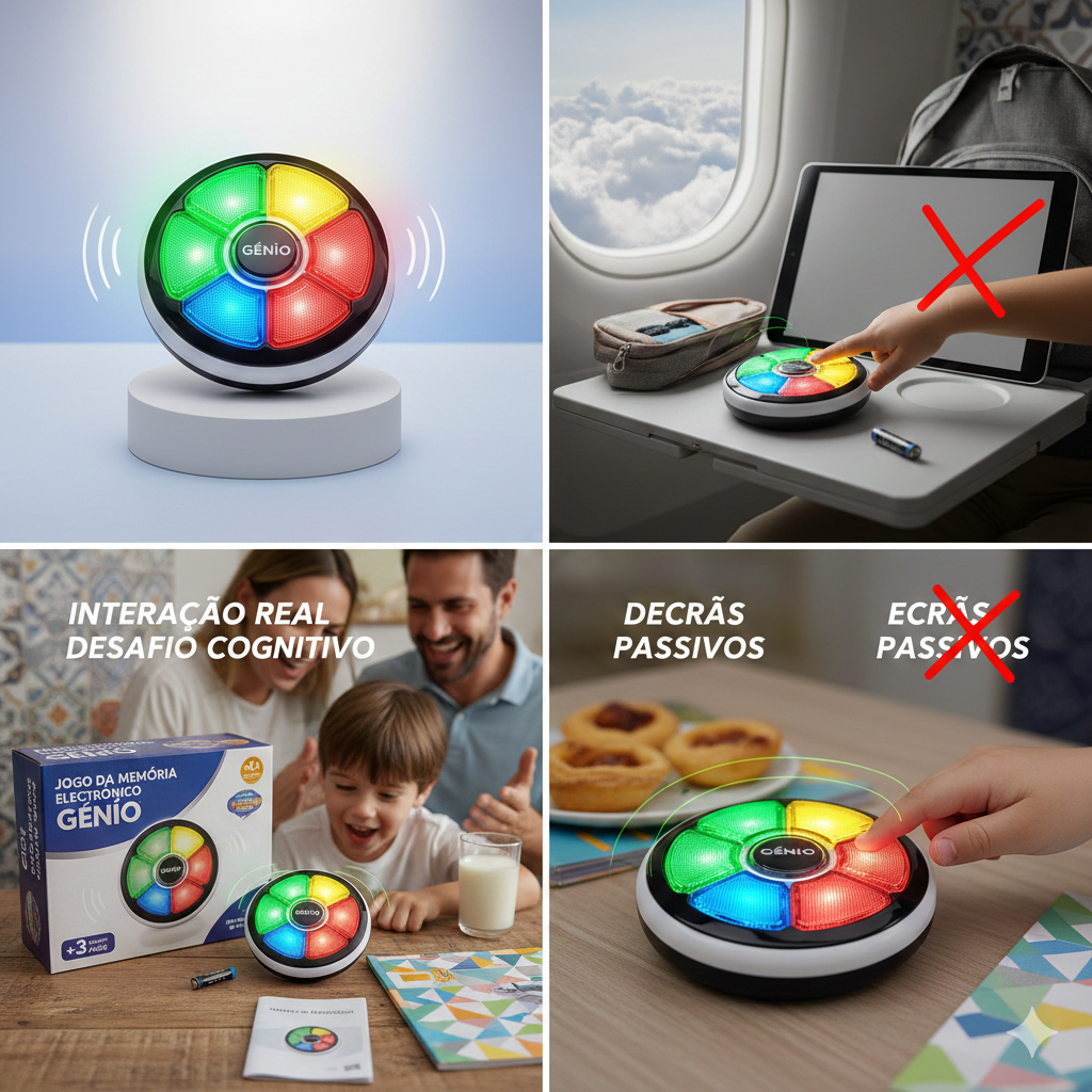Jogo da Memória Eletrónico Génio com Som e Luzes