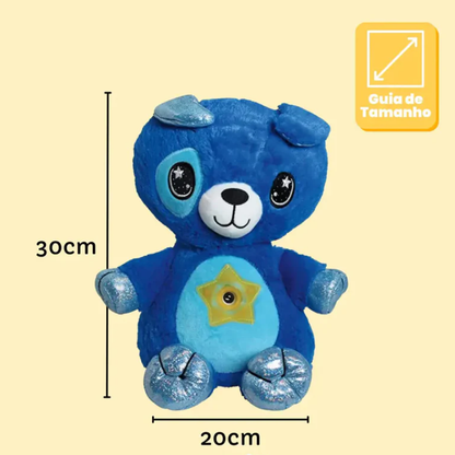 Pup Star - Peluche Fofinho com Projetor de Luzes Hipoalergénico