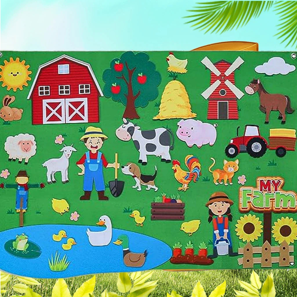 Painel de Feltro Brincamigos® - Educativo para crianças