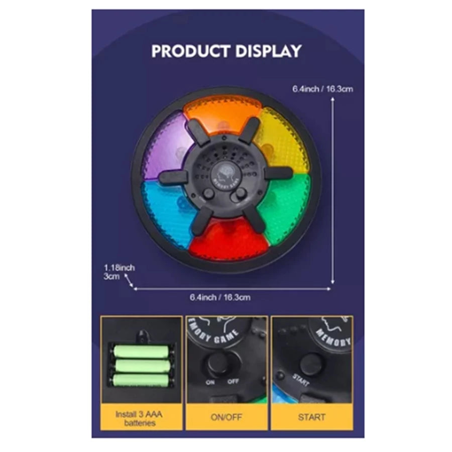 Jogo da Memória Eletrónico Génio com Som e Luzes