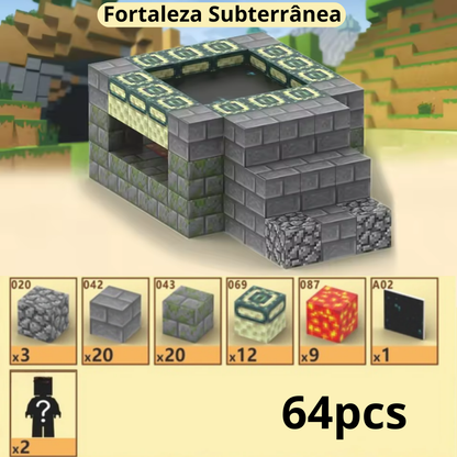 Blocos Magnéticos Mignecraft - My World Brincamigos®