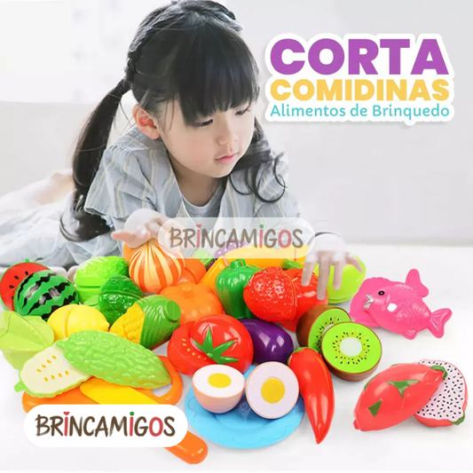 Corta Comidinas - Cozinha Criativa com Alimentos de Brinquedo
